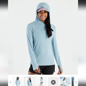 Free Fly Hoodie Hooded Sun Shirt XS